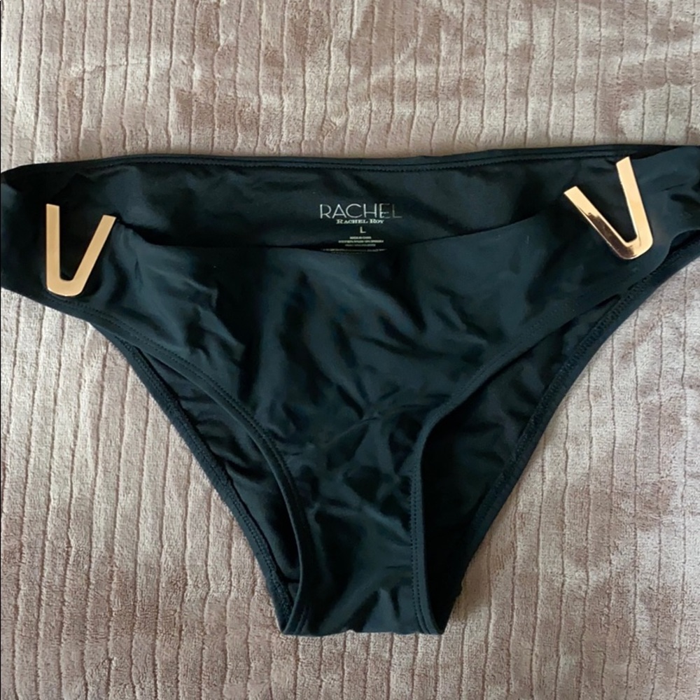 Rachel Roy Bikini Bottoms with gold detail